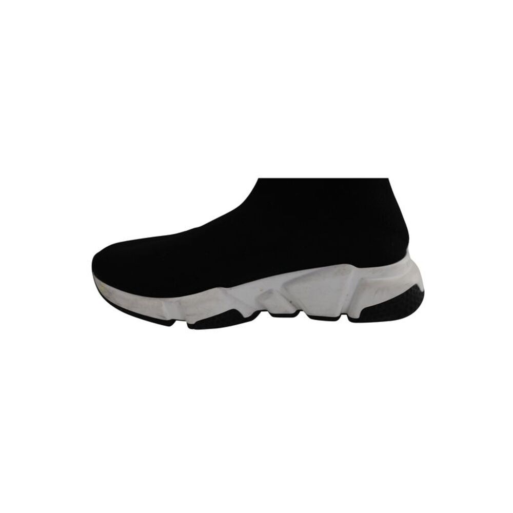 Balenciaga Recycled Knit Graffiti Sneaker In Black Polyester - Picture 2 of 8